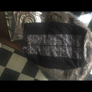 Mossimo Lace Print Pencil Skirt